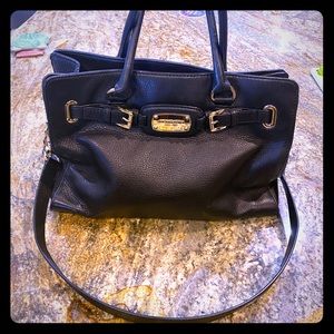 MK black w/ gold hardware-East West Hamilton- EUC!